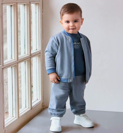 Minibanda trousers for boys BLUE