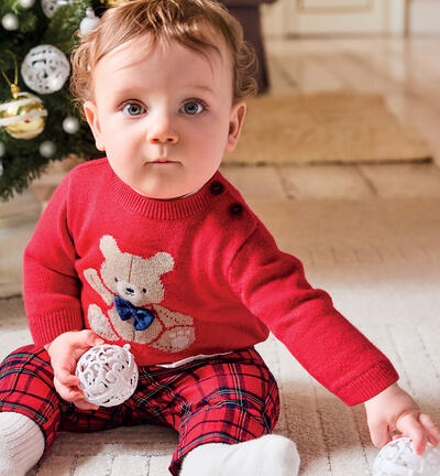 Baby Christmas Pants RED