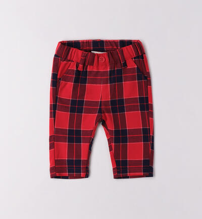Pantaloni natalizi neonato ROSSO