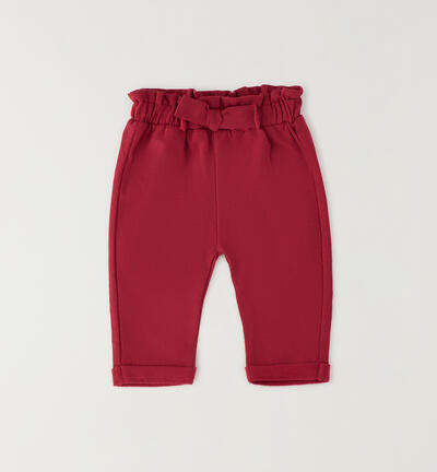 Minibanda baby girl trousers RED
