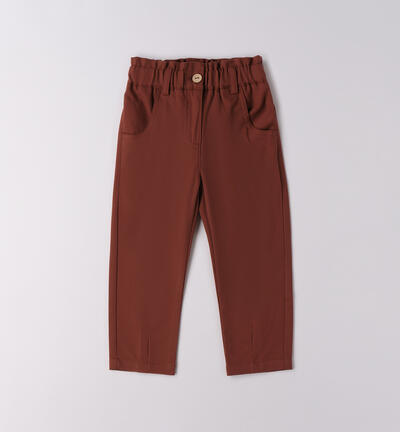 Trousers for girls BROWN