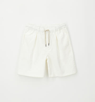 Pantaloni ragazzo leggeri PANNA