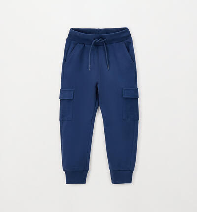 Children's tracksuit trousers BLUE