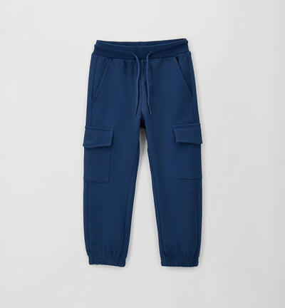 Kids' tracksuit trousers BLUE