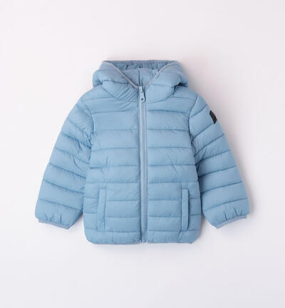 Boys' 100-gram padded jacket LIGHT BLUE