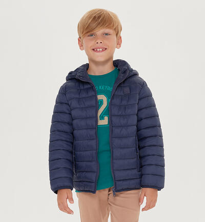 Boys' 100-gram down jacket BLUE