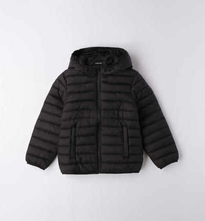 Boys' 100 gram padded jacket BLACK
