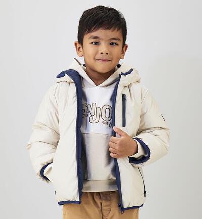 Reversible down jacket for Kids' BEIGE