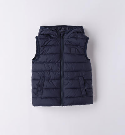 Boys' padded gilet BLUE