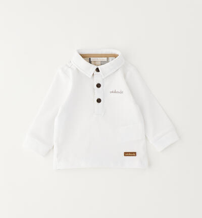 Polo da neonato BIANCO