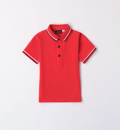 Boys' polo shirt RED