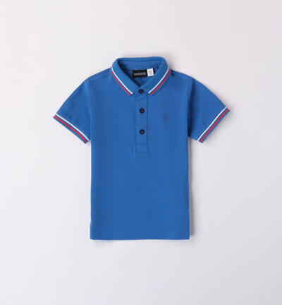 Boys' polo shirt BLUE