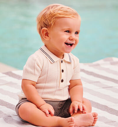 Pullover neonato Minibanda PANNA