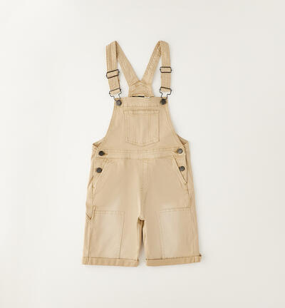 Salopette corta per bambino BEIGE