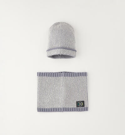 Kids' Scarf and Hat GREY