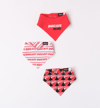 Set of Ducati bibs for newborns RED