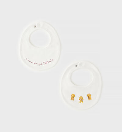 Baby girl bib set CREAM
