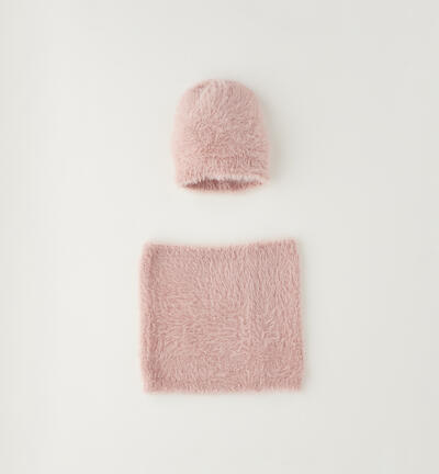 Set Cappello e Sciarpa bambina ROSA