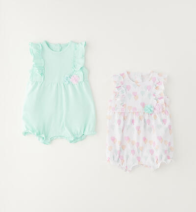 Set Pagliaccetti per neonate BIANCO