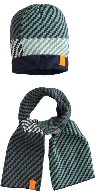 Scarf and hat set BLACK