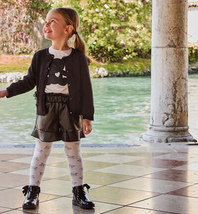 Shorts bambina Sarabanda NERO