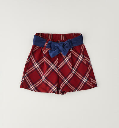Shorts Natale bambina ROSSO