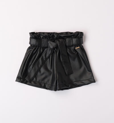 Shorts per bambina NERO