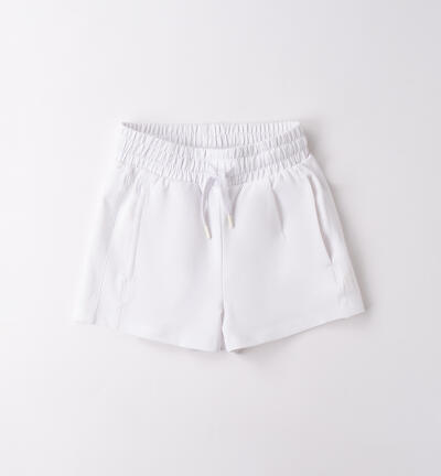 Shorts per ragazza BIANCO