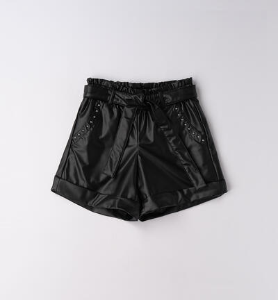 Shorts per ragazza NERO
