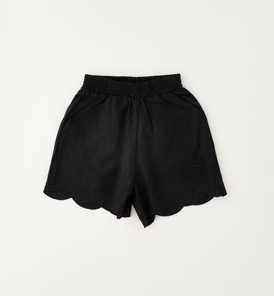 Shorts Sarabanda per bambina NERO