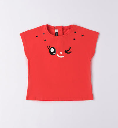 Girl's fun T-shirt RED