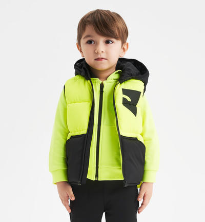 Boy's 200 grammes sleeveless jacket YELLOW