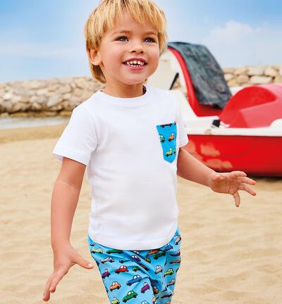 T-shirt bambino in cotone BIANCO