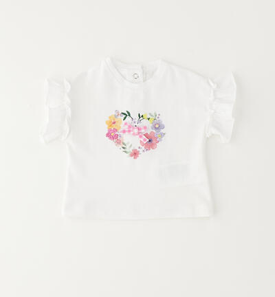 T-Shirt bimba Minibanda BIANCO