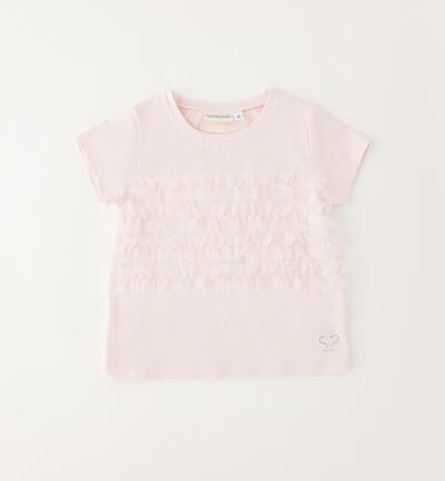 Girl's tulle T-shirt PINK