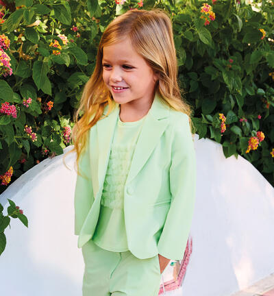 Girl's tulle T-shirt GREEN