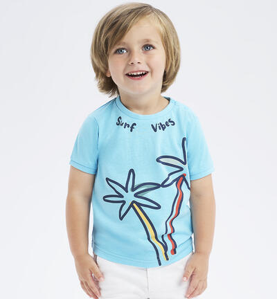 T-shirt per bambino in cotone BLU