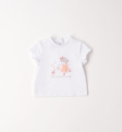 Minibanda Baby Girl T-Shirt WHITE