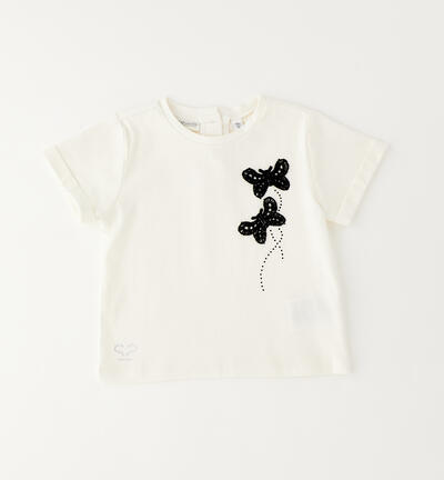 Sarabanda T-shirt for girls CREAM