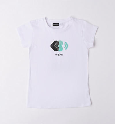 T-shirt avvitata ragazza BIANCO