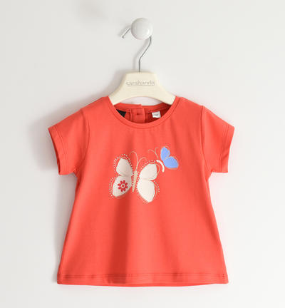Girl butterfly T-shirt RED