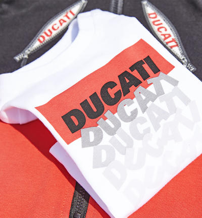 T-shirt bimbo Ducati BIANCO