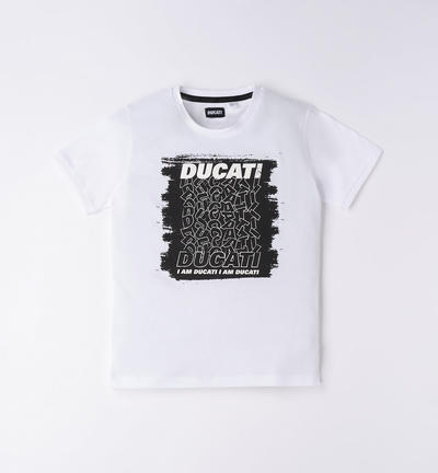 Ducati boys' 100% cotton t-shirt WHITE