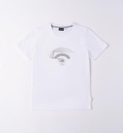 T-shirt ragazzo 100% cotone BIANCO
