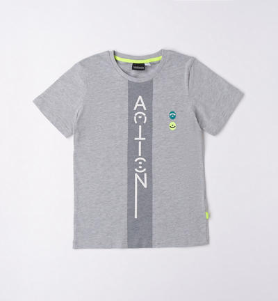 T-shirt stampa ragazzo GRIGIO