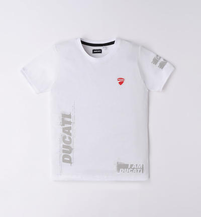 Ducati boys' printed t-shirt WHITE