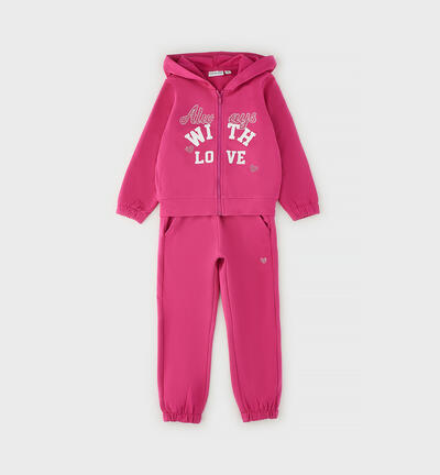 2-piece tracksuit for girls FUCHSIA
