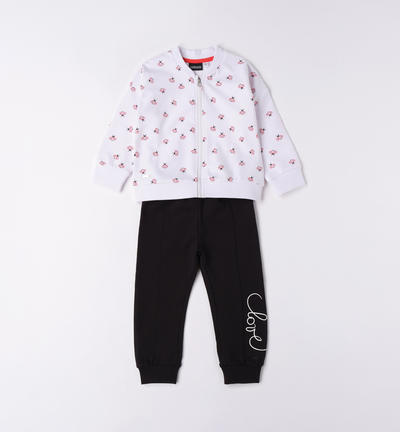 Girl's bee sports suit WHITE