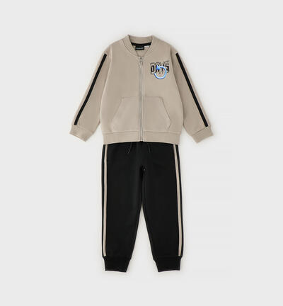 Kids' Two-Tone Tracksuit BEIGE