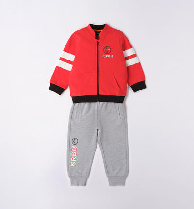 Tuta in felpa per bambino ROSSO